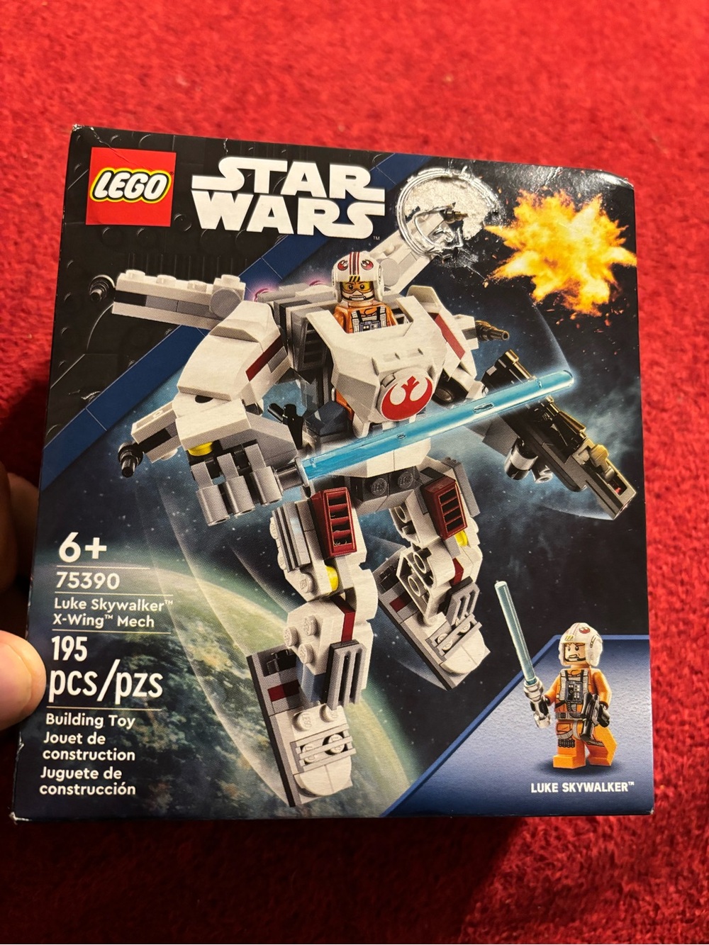 LEGO Star Wars Luke Skywalker X-Wing Mech Building Toy - 195pc 75390 New